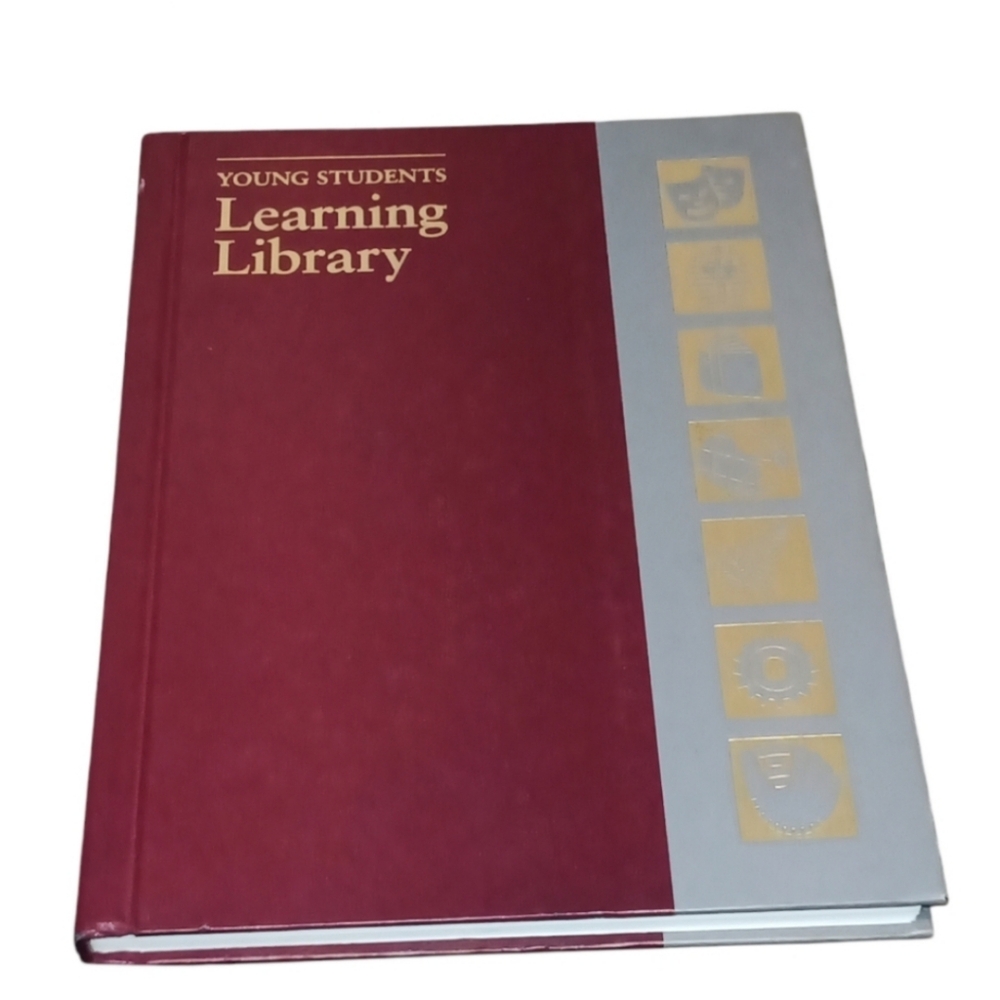 Young Students Learning Library Book
